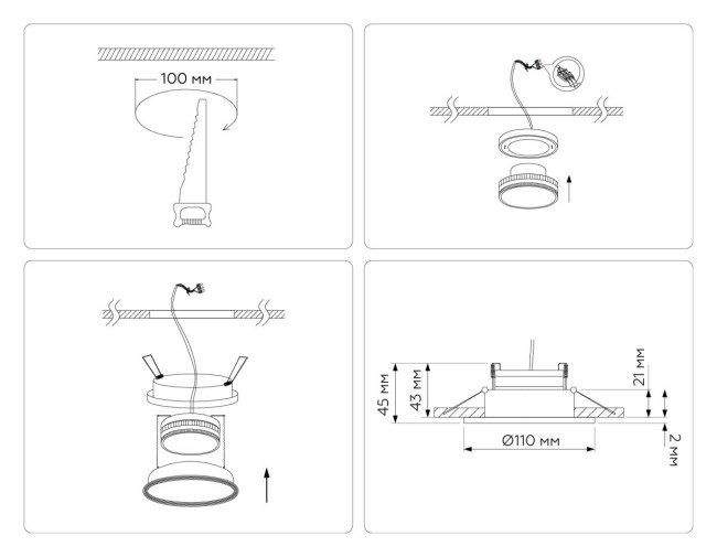 Встраиваемый светильник Ambrella Light Techno spot GX Standard tech TN51802 Встраиваемый светильник Ambrella Light Techno spot GX Standard tech TN51802