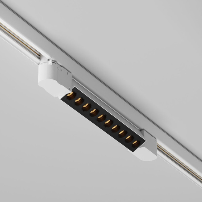 Трековый трехфазный светильник Maytoni Points TR195-3-10W2.7K-M-W Трековый трехфазный светильник Maytoni Points TR195-3-10W2.7K-M-W