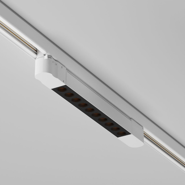 Трековый трехфазный светильник Maytoni Points TR195-3-10W2.7K-M-W Трековый трехфазный светильник Maytoni Points TR195-3-10W2.7K-M-W