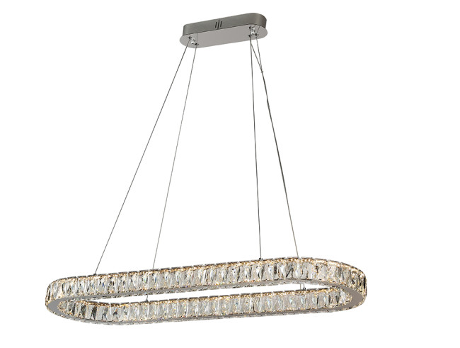 Подвесная люстра Newport 8580/90 C oval chrome М0071380 Подвесная люстра Newport 8580/90 C oval chrome М0071380