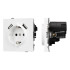 Механизм розетки с USB зарядкой Arlight SCT-TENDO-MUAA-PL-WH (230V, 16A) 054082 Механизм розетки с USB зарядкой Arlight SCT-TENDO-MUAA-PL-WH (230V, 16A) 054082