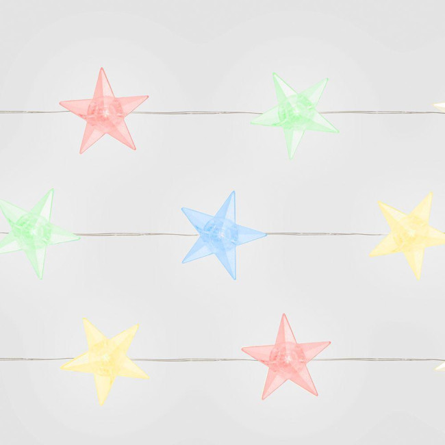 Светодиодная гирлянда Feron Звездочки USB разноцветная без мерцания CL571 41646 Светодиодная гирлянда Feron Звездочки USB разноцветная без мерцания CL571 41646