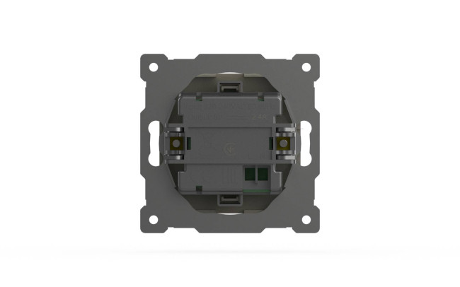 Розетка USB 5V 2,1A 2-я ELBI Zena Vega 609-011400-143 Розетка USB 5V 2,1A 2-я ELBI Zena Vega 609-011400-143