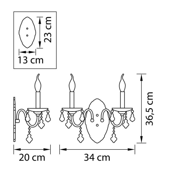Бра Osgona Classic 700624 Бра Osgona Classic 700624
