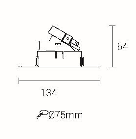 Корпус встраиваемого светильника Fiberli 100301Т 12170201 Корпус встраиваемого светильника Fiberli 100301Т 12170201
