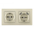 Розетка двойная (двухпостовая) с USB Arte Milano SET06-2-47-1-40-1 shampan Розетка двойная (двухпостовая) с USB Arte Milano SET06-2-47-1-40-1 shampan