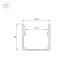 Алюминиевый профиль Arlight WPH-FLEX-1616-1000 ANOD 053418
