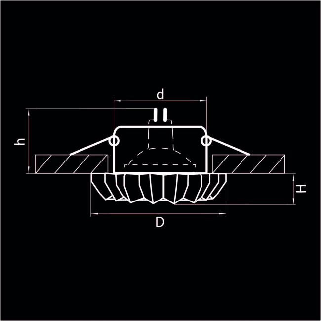 Встраиваемый светильник Lightstar Solo Ray 002120