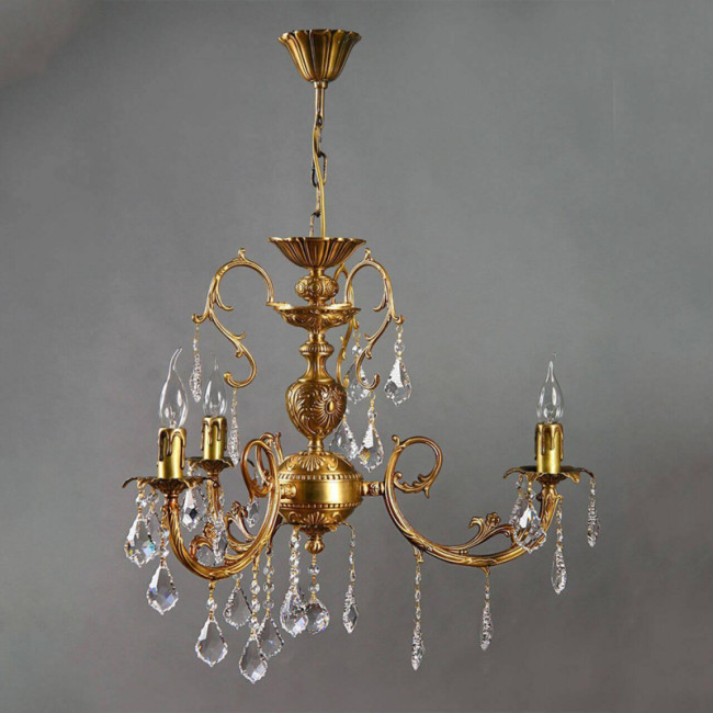 Подвесная люстра Ambiente Alicante 8888/3 AB Leaf Crystal Подвесная люстра Ambiente Alicante 8888/3 AB Leaf Crystal