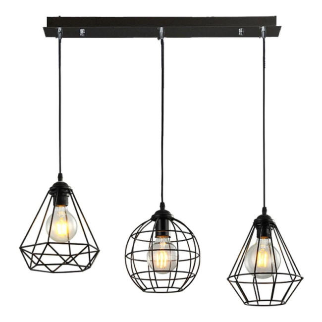 Подвесной светильник IMEX MD.1716-3-P BK Подвесной светильник IMEX MD.1716-3-P BK