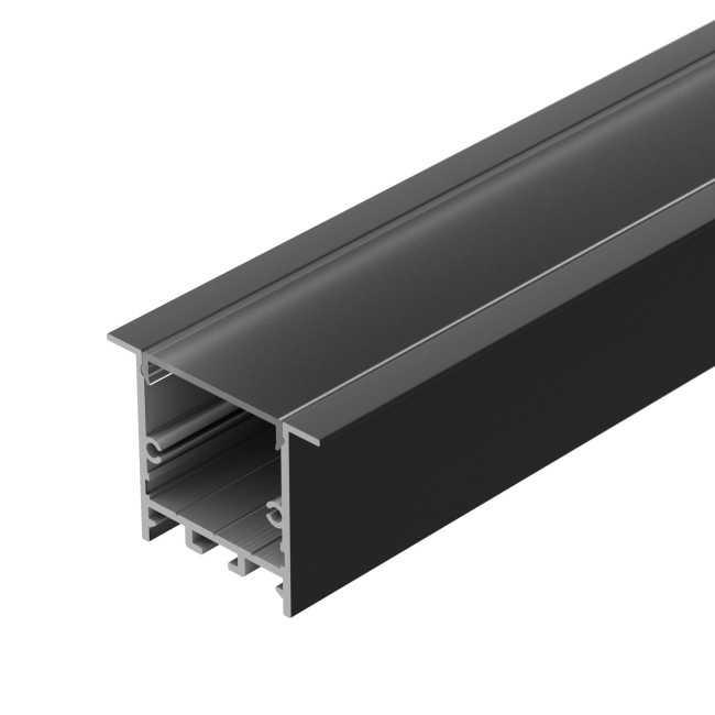 Алюминиевый профиль Arlight SL-LINIA49S-F-2000 ANOD BLACK 039389 Алюминиевый профиль Arlight SL-LINIA49S-F-2000 ANOD BLACK 039389