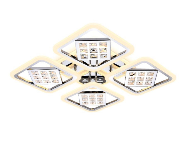 Потолочная светодиодная люстра Ambrella Light Acrylica Ice FA288 Потолочная светодиодная люстра Ambrella Light Acrylica Ice FA288