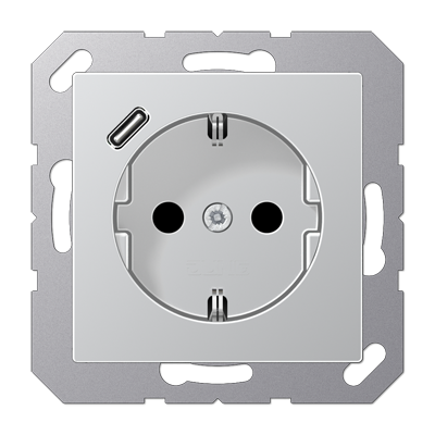 Розетка 2K+З USB Typ C Jung A1520-18CAL Розетка 2K+З USB Typ C Jung A1520-18CAL