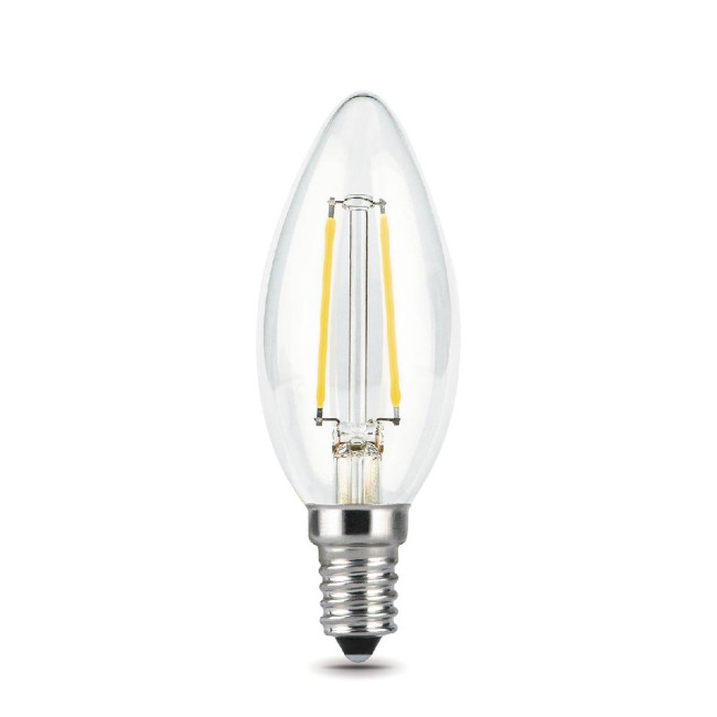 Лампа светодиодная филаментная Gauss E14 5W 2700К прозрачная 103801105 Лампа светодиодная филаментная Gauss E14 5W 2700К прозрачная 103801105