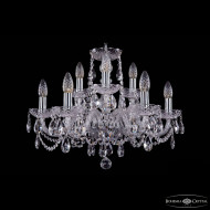 Подвесная люстра Bohemia Ivele Crystal 1402/6+3/195 Ni