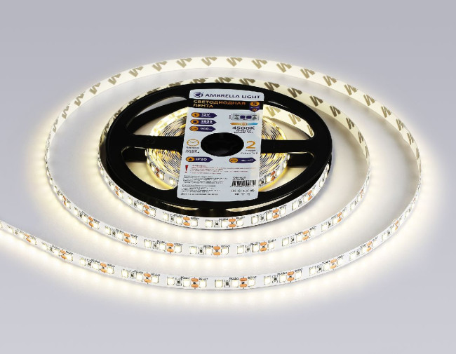 Светодиодная лента Ambrella Light LED Strip 12В 2835 9,6Вт/м 4500K 5м IP20 GS1102