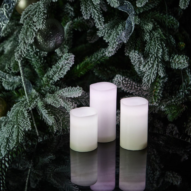 Набор свечей светодиодных Uniel ULD-F052 RGB RC CANDLE SET3 UL-00007259 Набор свечей светодиодных Uniel ULD-F052 RGB RC CANDLE SET3 UL-00007259