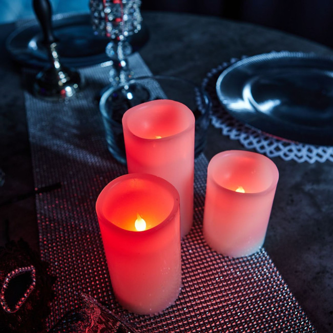 Набор свечей светодиодных Uniel ULD-F052 RGB RC CANDLE SET3 UL-00007259 Набор свечей светодиодных Uniel ULD-F052 RGB RC CANDLE SET3 UL-00007259
