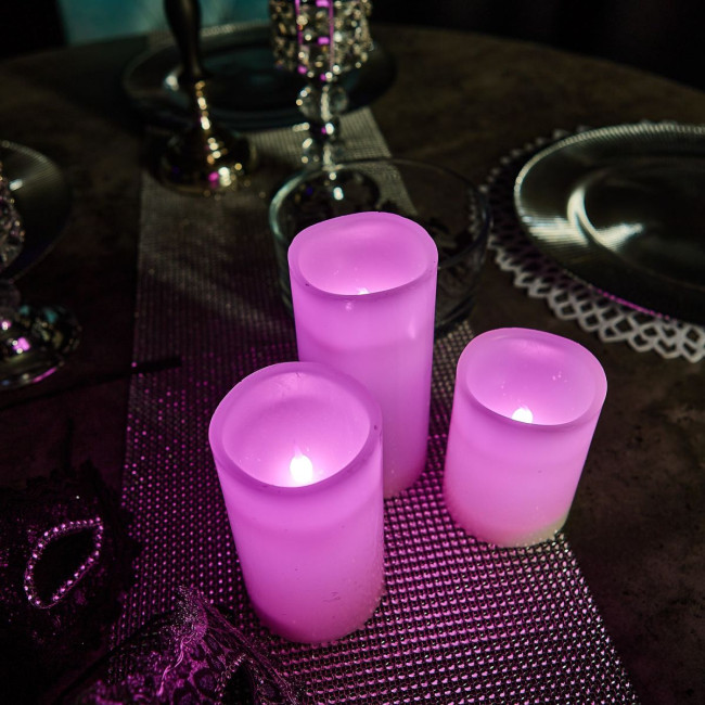 Набор свечей светодиодных Uniel ULD-F052 RGB RC CANDLE SET3 UL-00007259 Набор свечей светодиодных Uniel ULD-F052 RGB RC CANDLE SET3 UL-00007259
