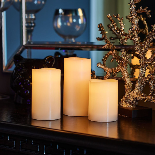 Набор свечей светодиодных Uniel ULD-F052 RGB RC CANDLE SET3 UL-00007259 Набор свечей светодиодных Uniel ULD-F052 RGB RC CANDLE SET3 UL-00007259
