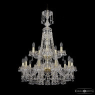 Подвесная люстра Bohemia Ivele Crystal 1409/10+5/240/XL-91/2d G