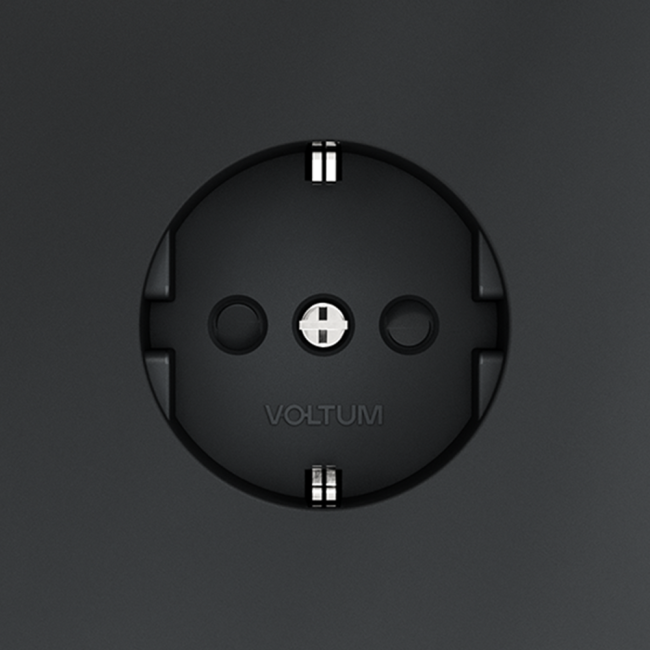 Розетка со шторками Voltum S70 VLS040207 (графит)