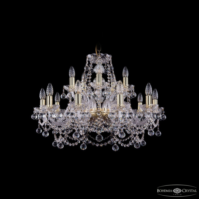 Подвесная люстра Bohemia Ivele Crystal 1411/10+5/240 G Balls