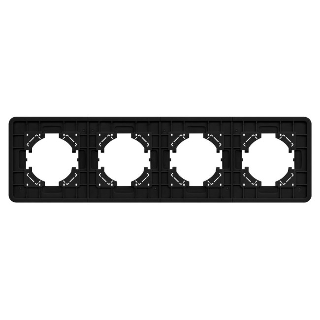 Рамка на 4 поста алюминиевая Arlight FRM-AKIRY-AL-4-BK 049732
