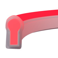 Гибкий неон Maytoni Led Strip 25x13 220В 8Вт/м Red IP65 50м 201233