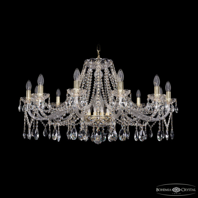 Подвесная люстра Bohemia Ivele Crystal 1413/12/360 G