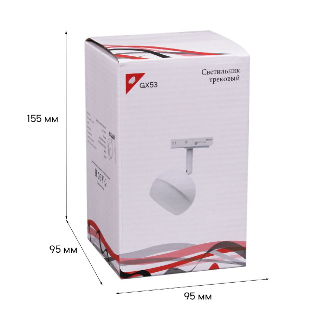 Трековый однофазный светильник Reluce 53008-9.3-001CT GX53 WT Трековый однофазный светильник Reluce 53008-9.3-001CT GX53 WT