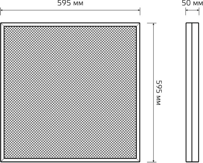 Светодиодная панель Gauss Mir G1-A0-00070-01G03-4003540 Светодиодная панель Gauss Mir G1-A0-00070-01G03-4003540