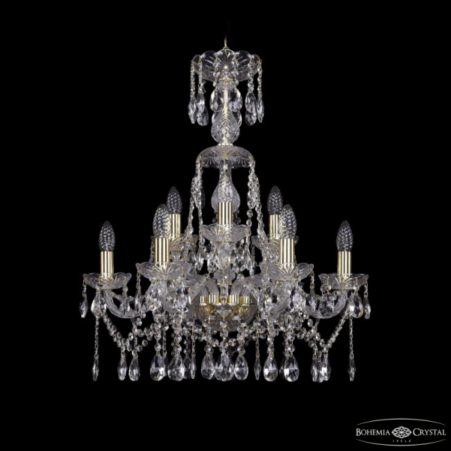 Подвесная люстра Bohemia Ivele Crystal 1413/6+3/200/XL-66 G