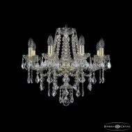 Подвесная люстра Bohemia Ivele Crystal 1415/8/200 G Leafs