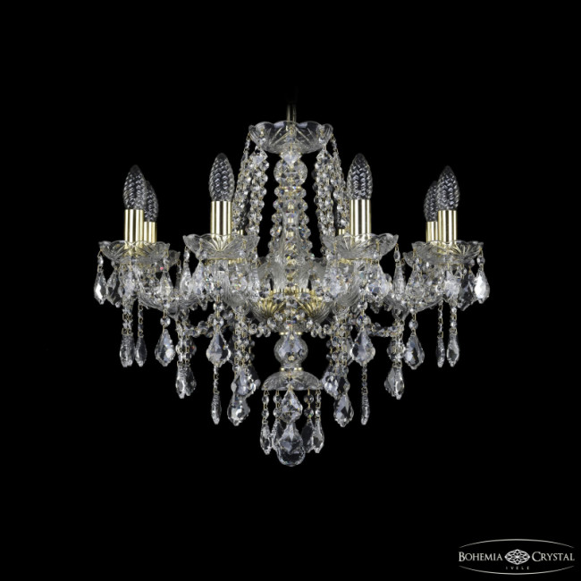 Подвесная люстра Bohemia Ivele Crystal 1415/8/200 G Leafs Подвесная люстра Bohemia Ivele Crystal 1415/8/200 G Leafs