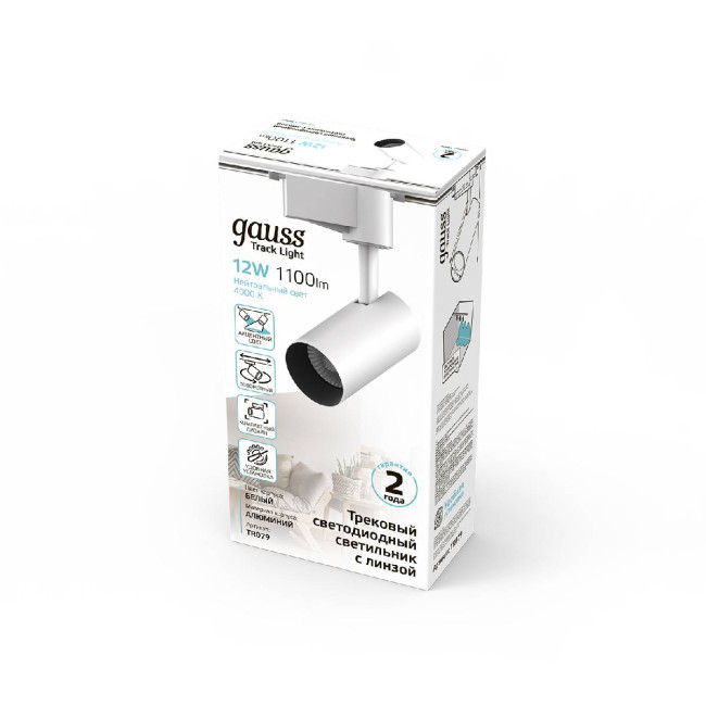 Трековый светодиодный светильник Gauss Track Light Led TR079 Трековый светодиодный светильник Gauss Track Light Led TR079
