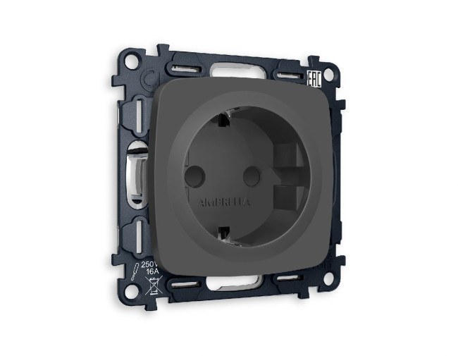 Комплект механизма розетки с/з со шторками Ambrella Volt Omega MO907010 Комплект механизма розетки с/з со шторками Ambrella Volt Omega MO907010