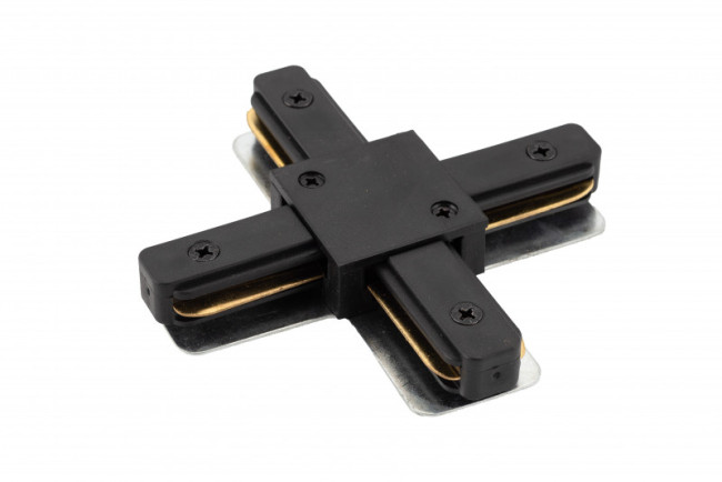 Коннектор Х-образный Denkirs DK Track Black TR1104-BK Коннектор Х-образный Denkirs DK Track Black TR1104-BK