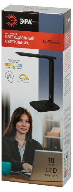 Настольная лампа Эра NLED-500-10W-BK Б0057193 Настольная лампа Эра NLED-500-10W-BK Б0057193