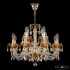 Подвесная люстра Bohemia Ivele Crystal 5402/8+4/195 G Amber/M-1H K721 Подвесная люстра Bohemia Ivele Crystal 5402/8+4/195 G Amber/M-1H K721