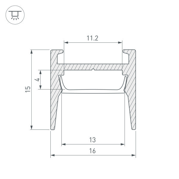 Профиль Arlight Mic 029844 Профиль Arlight Mic 029844