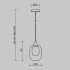 Подвесной светильник Maytoni Aura MOD016PL-01BS1 Подвесной светильник Maytoni Aura MOD016PL-01BS1