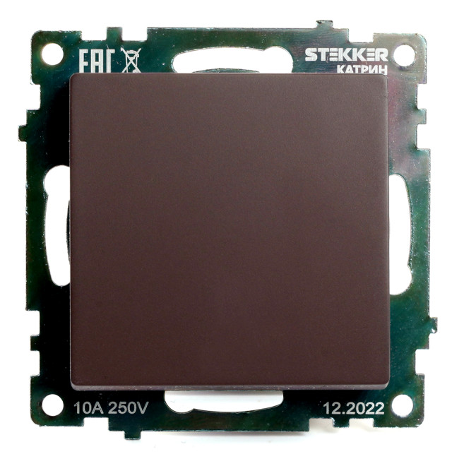 Выключатель 1-клавишный Stekker Катрин GLS10-7103-04 49020 Выключатель 1-клавишный Stekker Катрин GLS10-7103-04 49020
