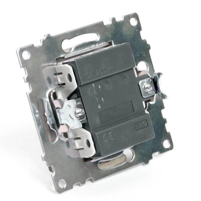 Выключатель 1-клавишный Stekker Катрин GLS10-7103-04 49020 Выключатель 1-клавишный Stekker Катрин GLS10-7103-04 49020