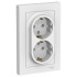 Розетка с/з двойная, 16А, в сборе Systeme Electric AtlasDesign ATN000124