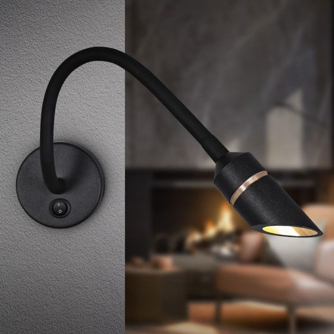 Гибкое бра Эра WL47 BK Б0059816