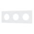 Рамка стеклянная на 3 поста Arlight FRM-GLARE-GC-3-WH 043838 Рамка стеклянная на 3 поста Arlight FRM-GLARE-GC-3-WH 043838