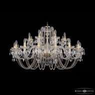 Подвесная люстра Bohemia Ivele Crystal 1402/16+8/400 G Подвесная люстра Bohemia Ivele Crystal 1402/16+8/400 G