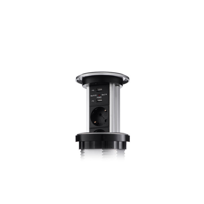 Сенсорный блок розеток LK (3 секции и 2 USB) Mebax 00-00001183 Сенсорный блок розеток LK (3 секции и 2 USB) Mebax 00-00001183