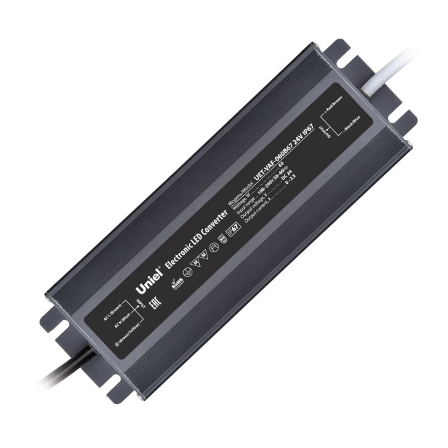 Блок питания Uniel UET-VAF-060B67 24V IP67 UL-00009366